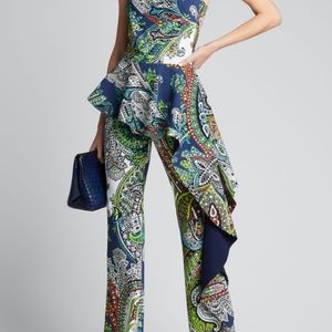 Chiara Boni  Ruffled Peplum Jumpsuit